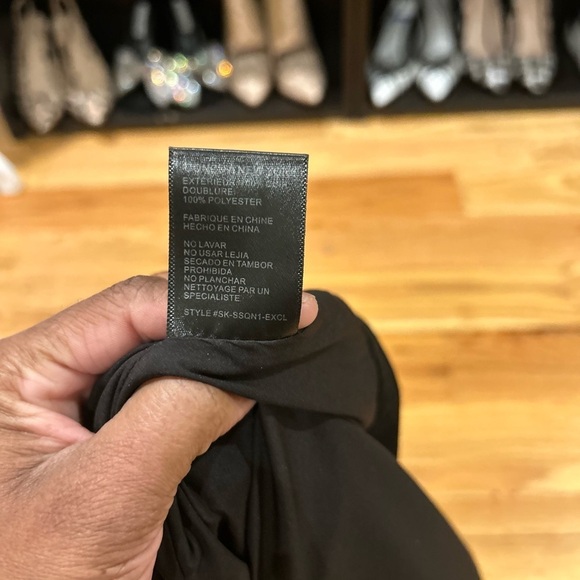 Intermix Black Suede Skirt with Silver Studs - Picture 5 of 10